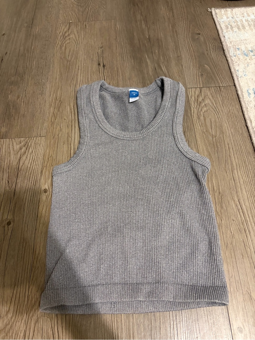 Old Navy Gray Ribbed Tank Top